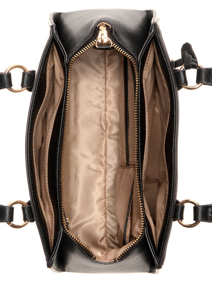 Guess Satchel Kyrie Saffiano Beige