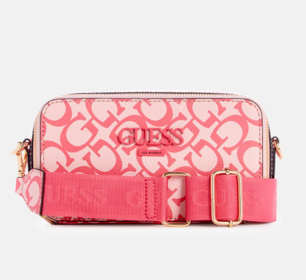 Guess Crossbody Doble ZIP Rosa