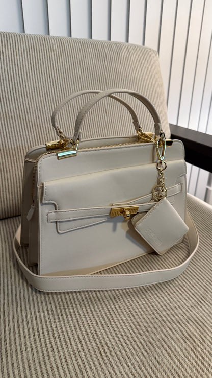 Steve Madden Satchel - Wallet Cream