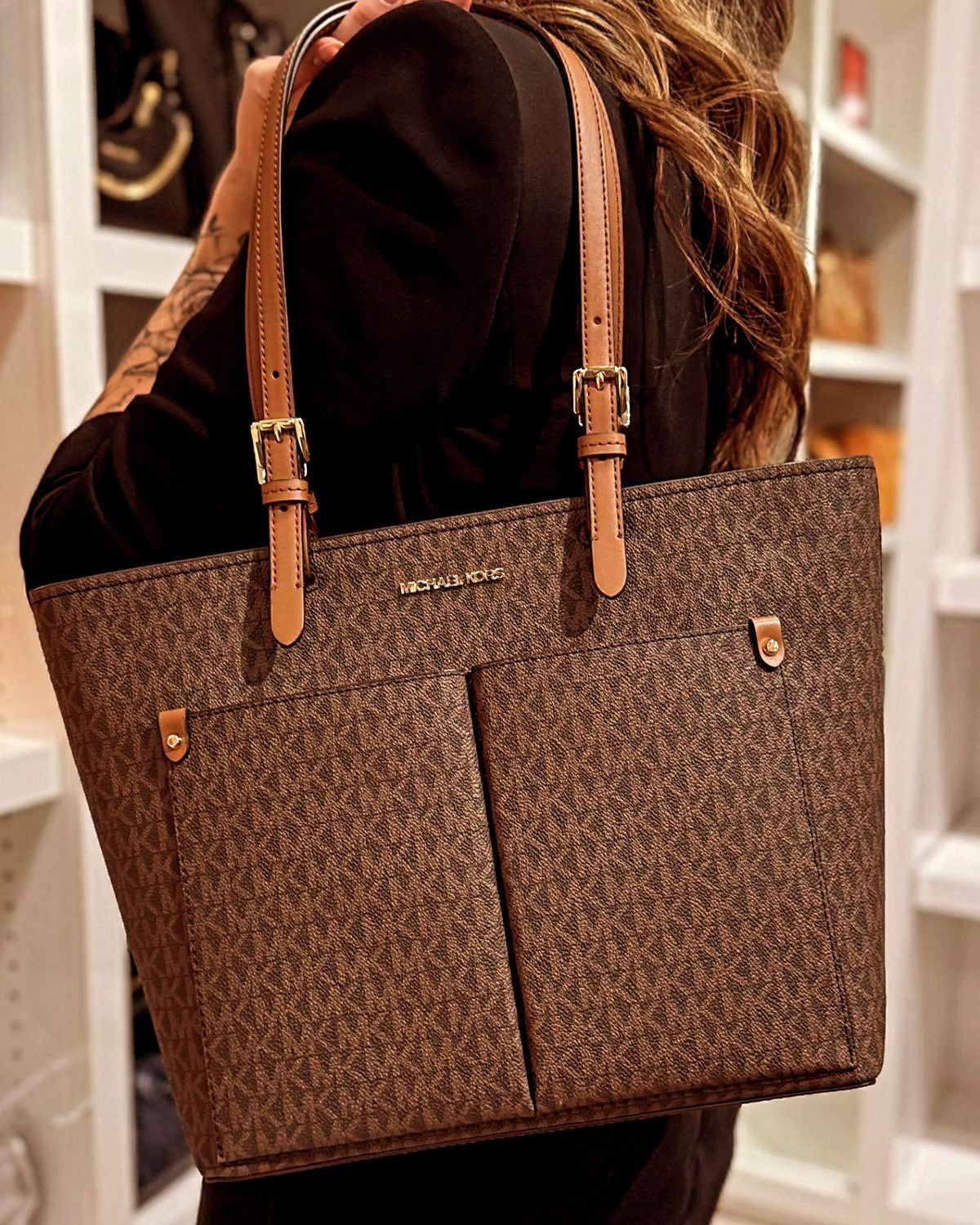 Michael Kors Tote BAG Double Front Brown