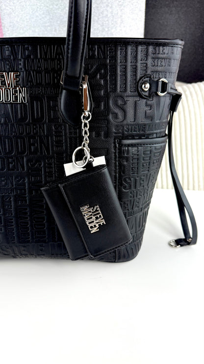 Steve Madden Tote BAG Black logos