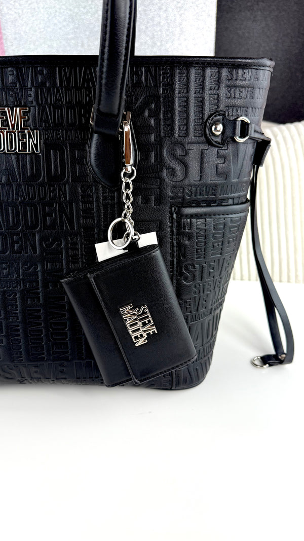 Steve Madden Tote BAG Black logos