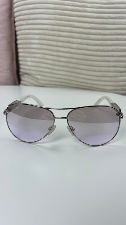 Guess Classic Aviator Sunglasses White