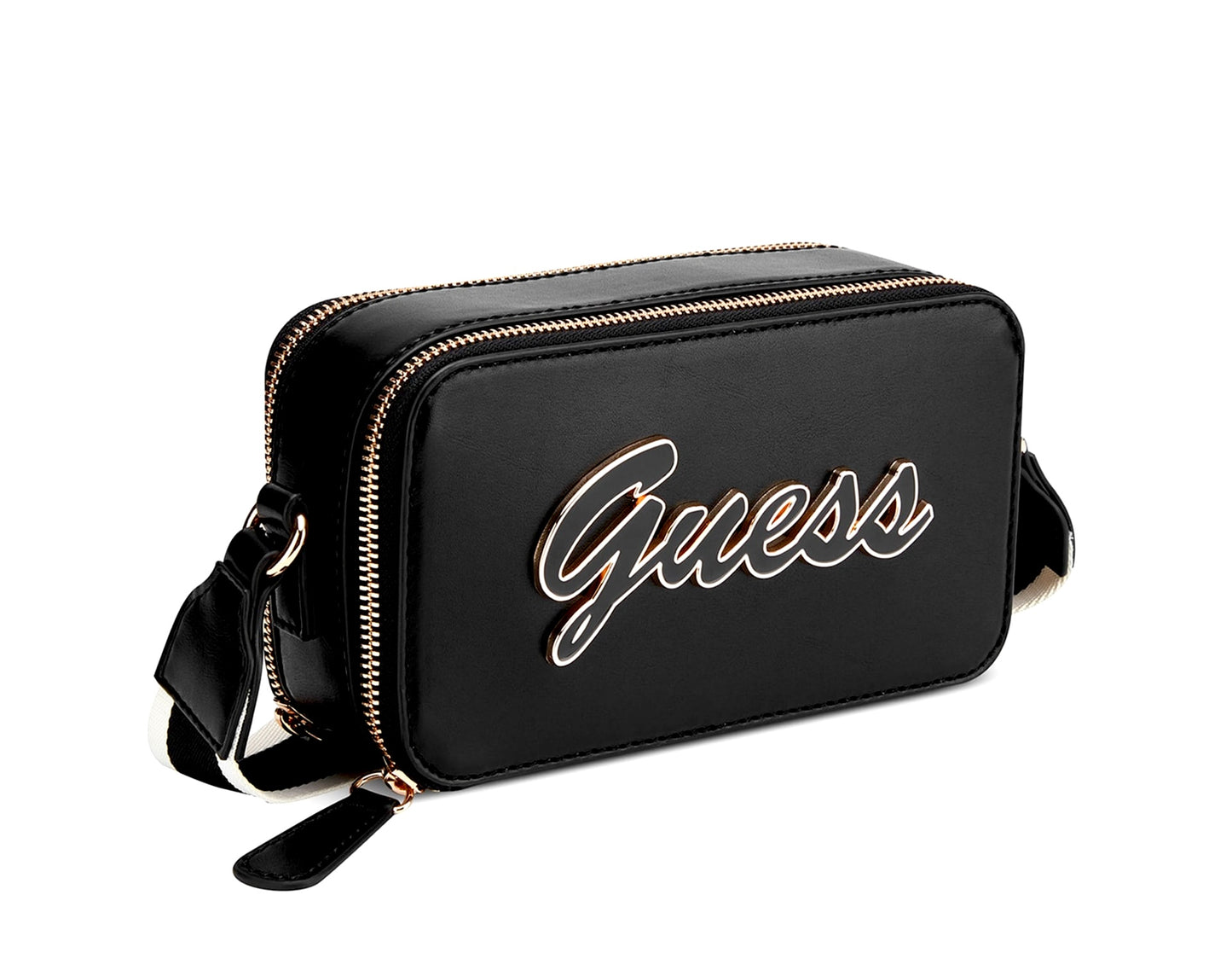 Guess Crossbody Double Zip Carrara Black