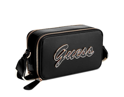 Guess Crossbody Double Zip Carrara Black