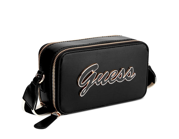Guess Crossbody Double Zip Carrara Black