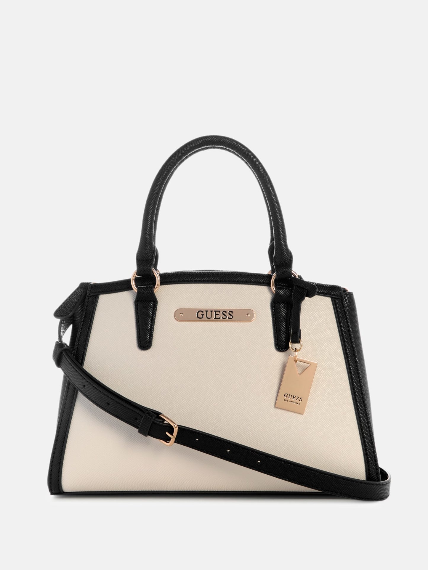 Guess Satchel Kyrie Saffiano Beige