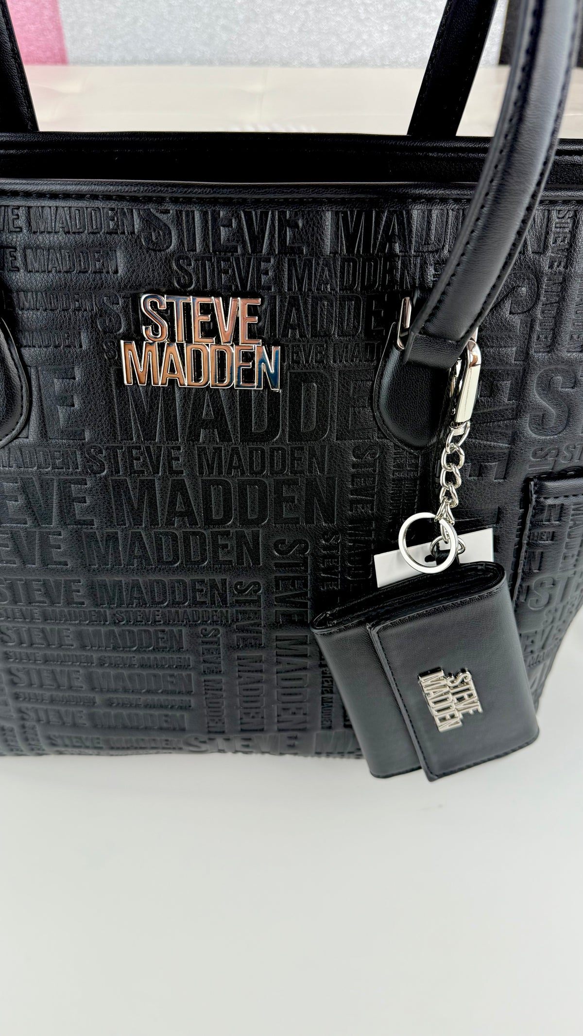 Steve Madden Tote BAG Black logos