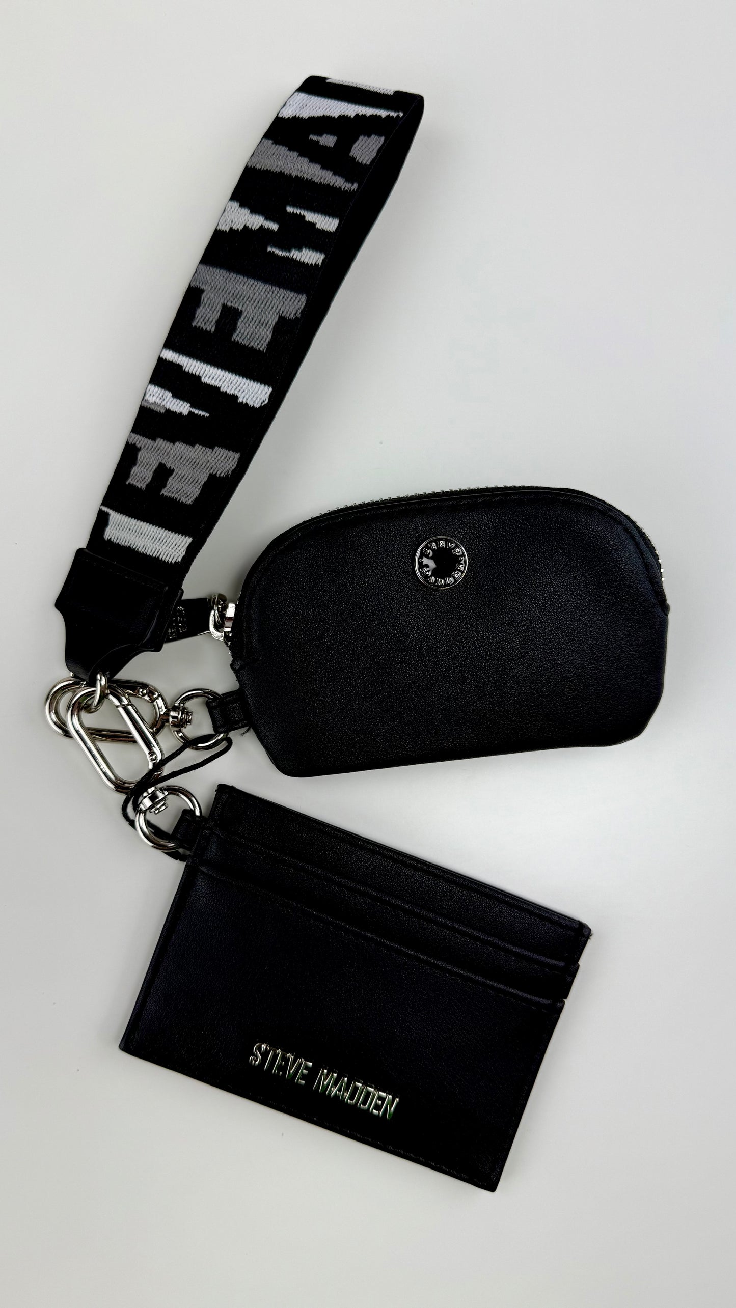 Steve Madden Card Holder & Wallet Black