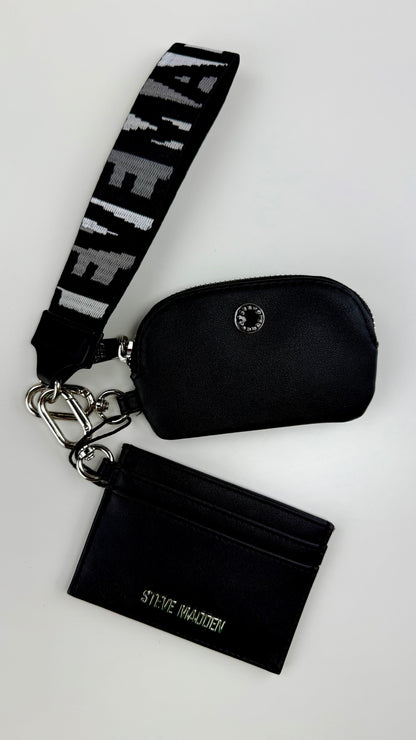 Steve Madden Card Holder & Wallet Black