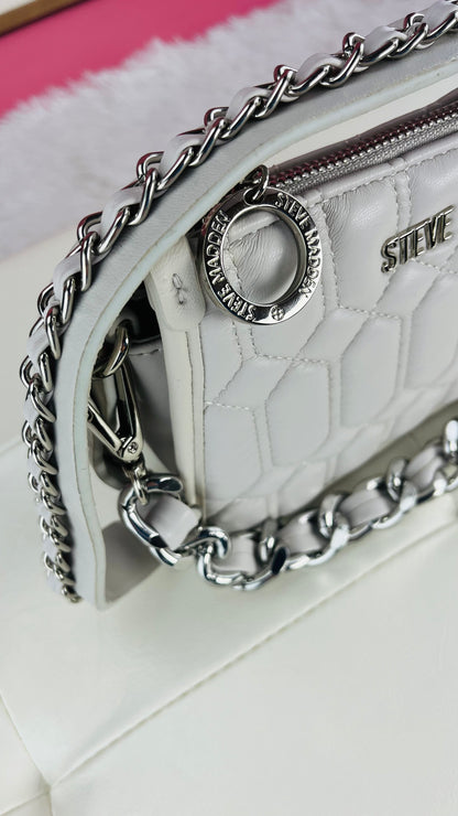 Steve Madden Mini Crossbody Blanco Cream