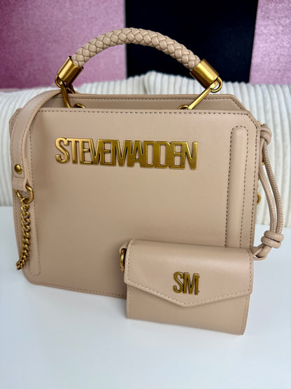 Steve Madden Crossbody Beige-Gold Luxury
