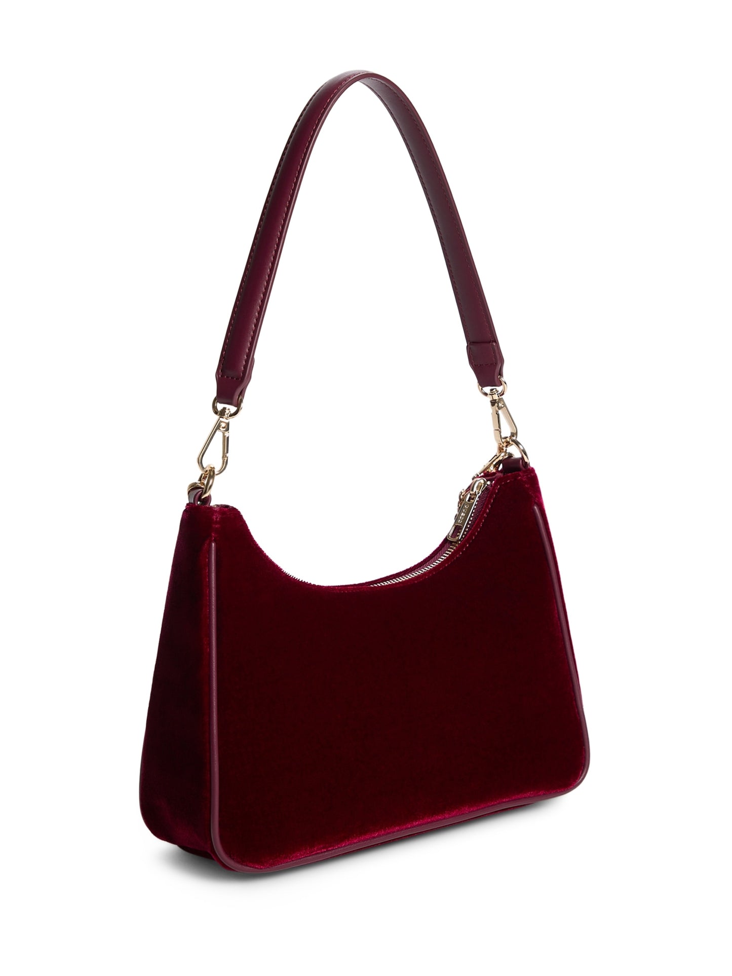 Guess Holly Velvet Shoulder BAG Wine