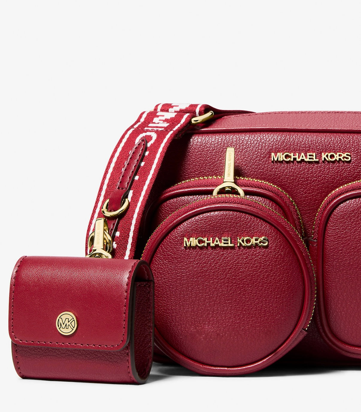 Michael Kors Jet Set Messenger Travel Red
