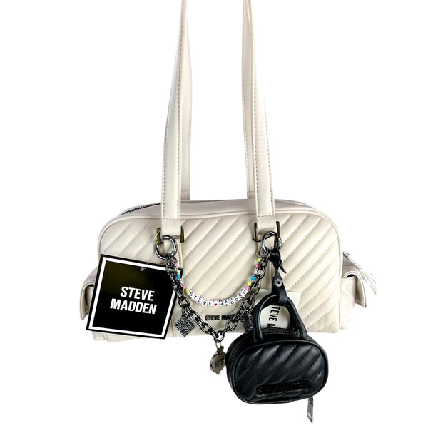 Steve Madden Shoulder BAG BAR Charm White