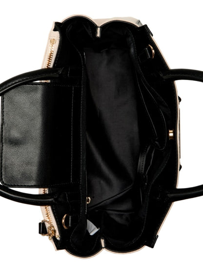 Guess Satchel Beige-Black