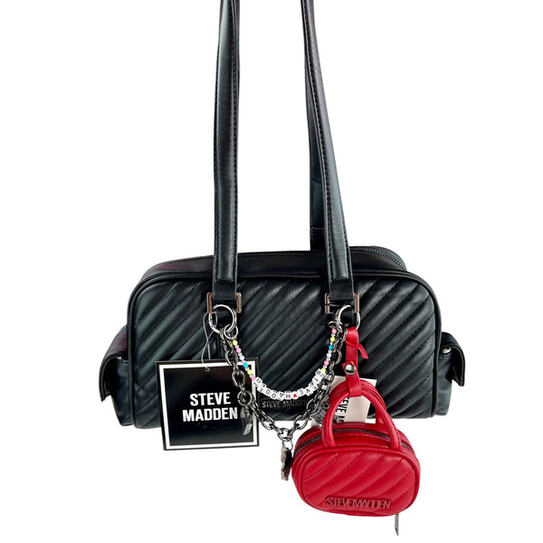 Steve Madden Shoulder BAG BAR Charm Black