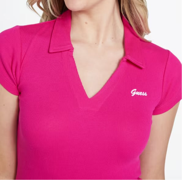 Guess Polo T Shirt Rosa