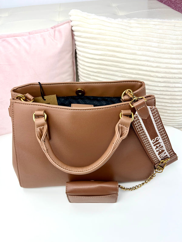 Steve Madden Satchel y Crossbody Café