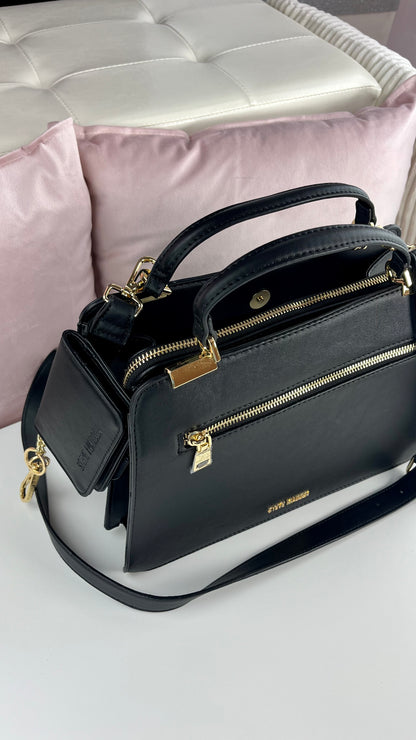 Steve Madden Satchel - Wallet  Black - Gold