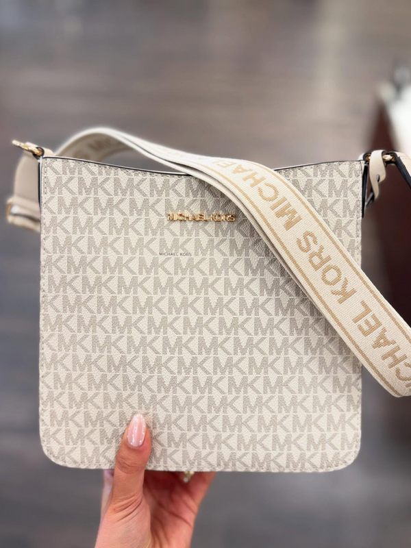 Michael Kors Jet Set Crossbody logotipo EXC Beige