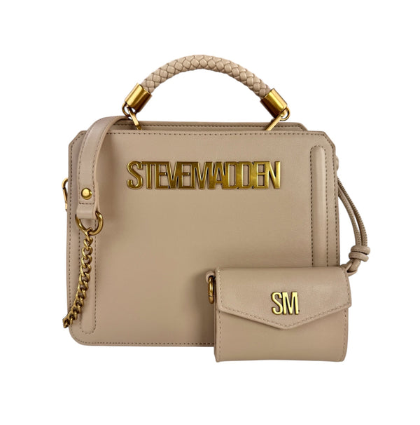Steve Madden Crossbody Beige-Gold Luxury