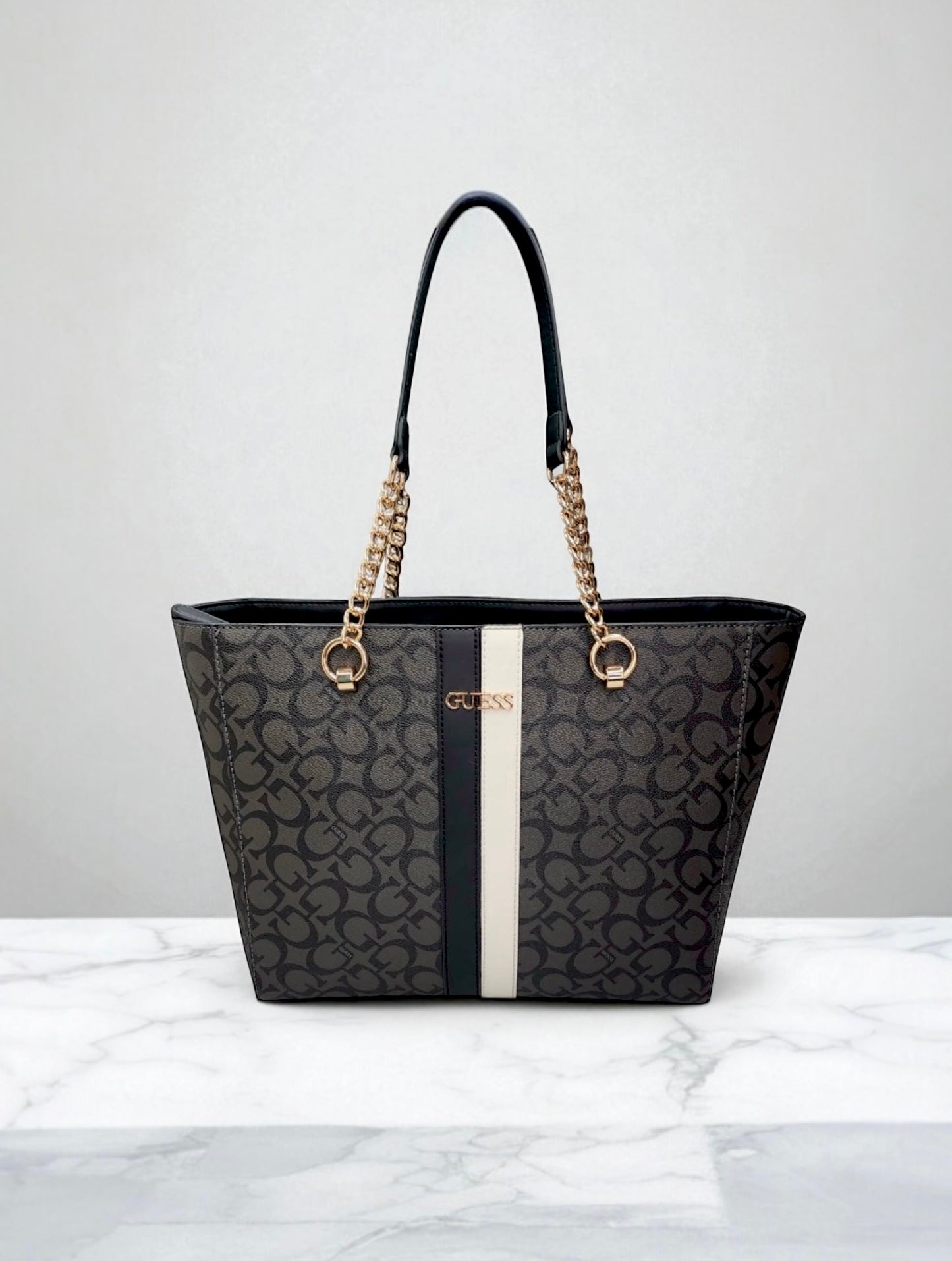 Guess Tote BAG negro Lines