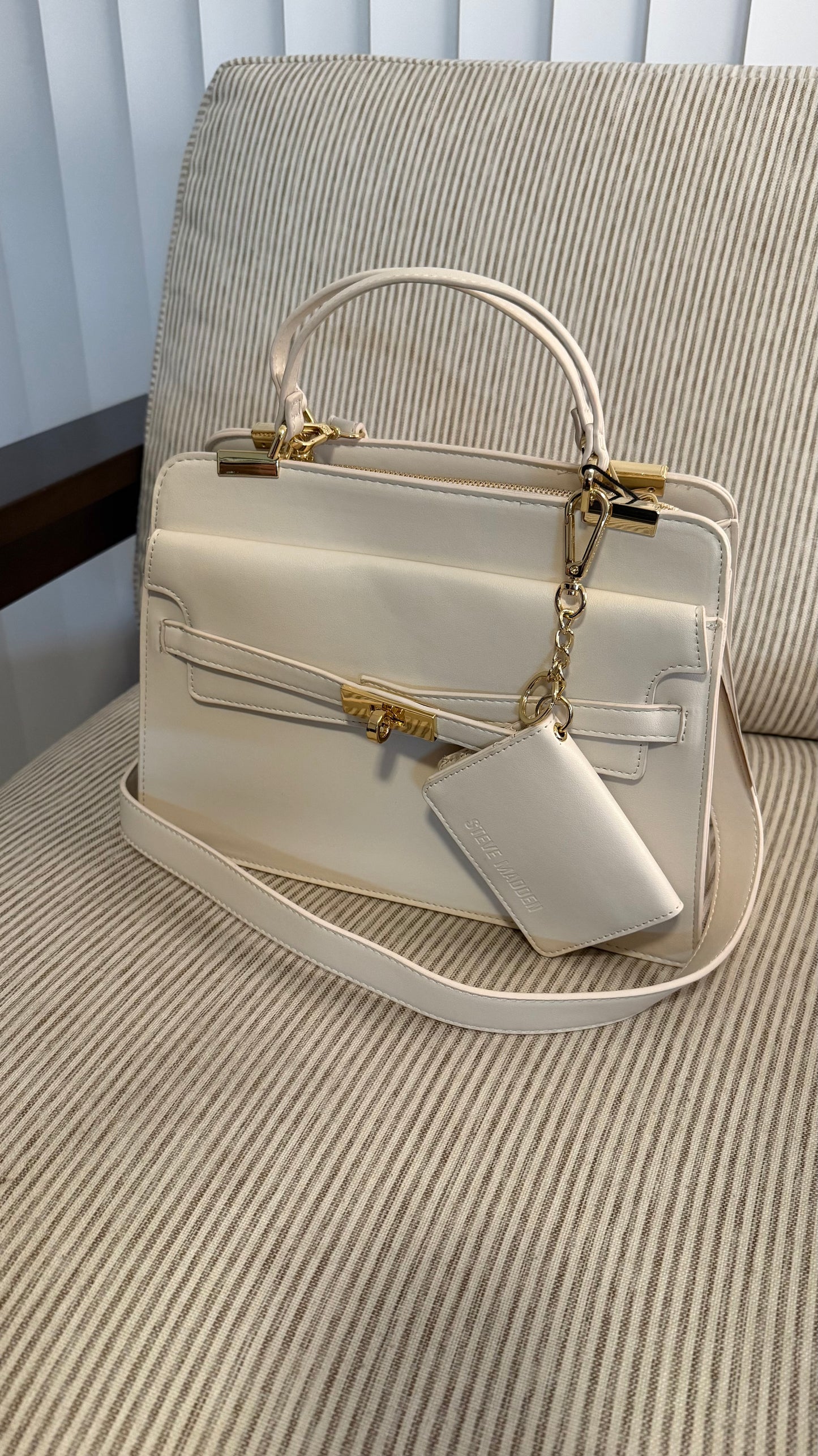 Steve Madden Satchel - Wallet Cream