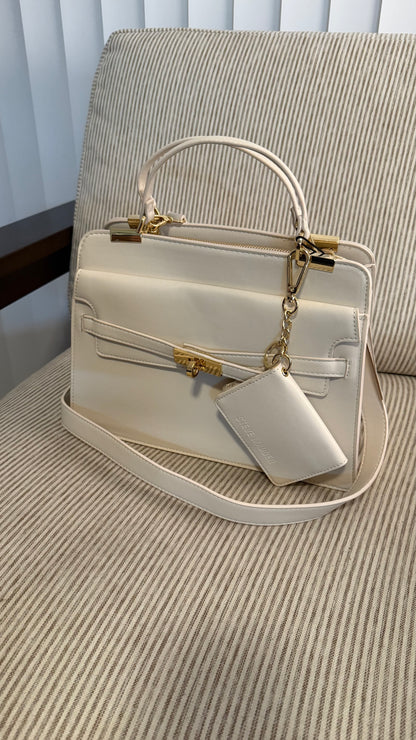 Steve Madden Satchel - Wallet Cream