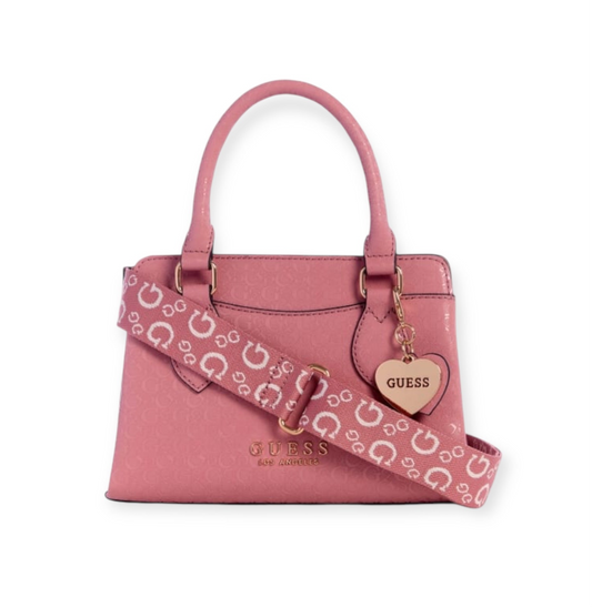 Guess Satchel Heart Rosa