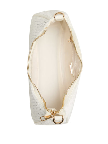 Guess Holly Velvet Shoulder BAG White