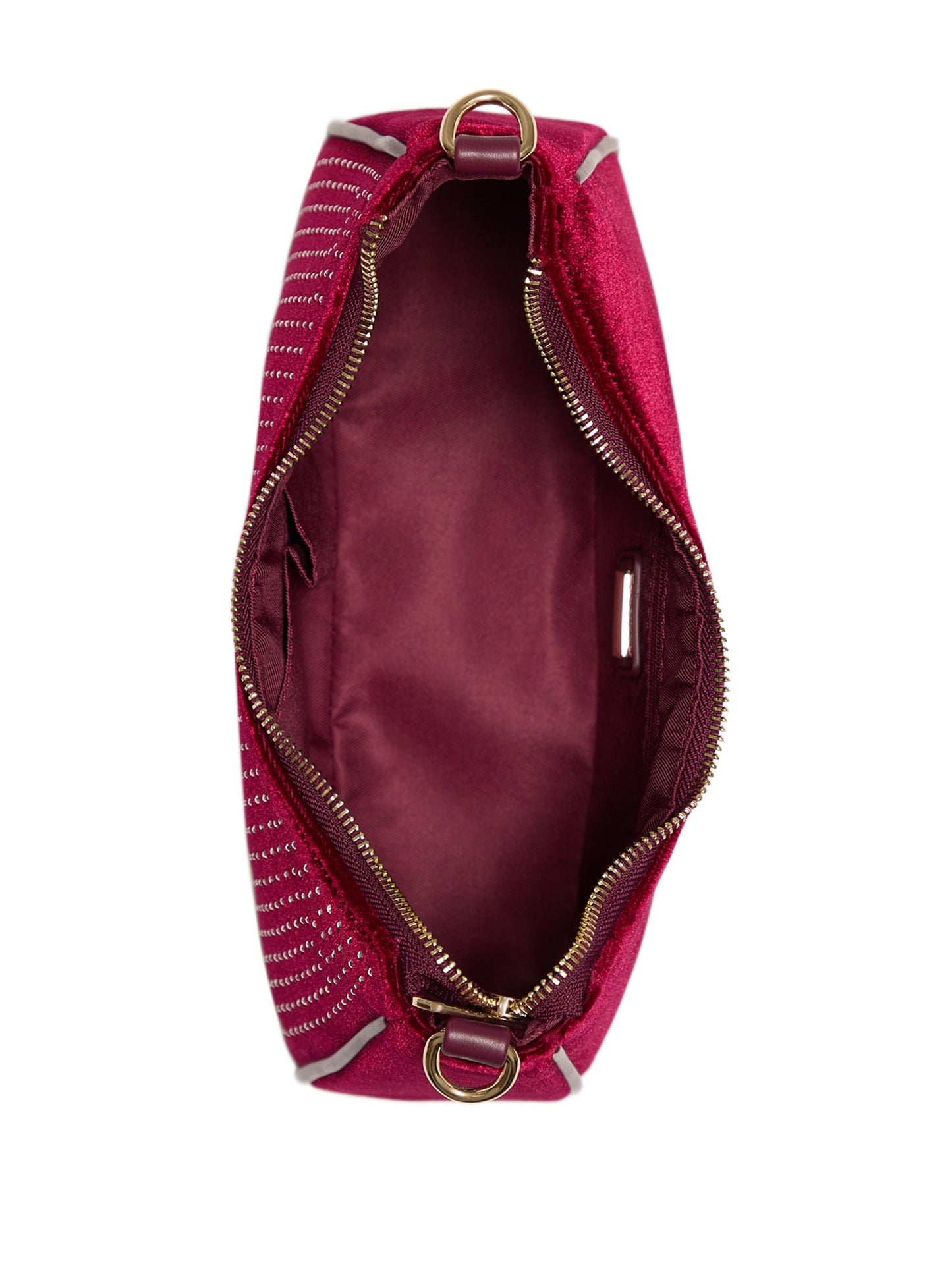 Guess Holly Velvet Shoulder BAG Wine