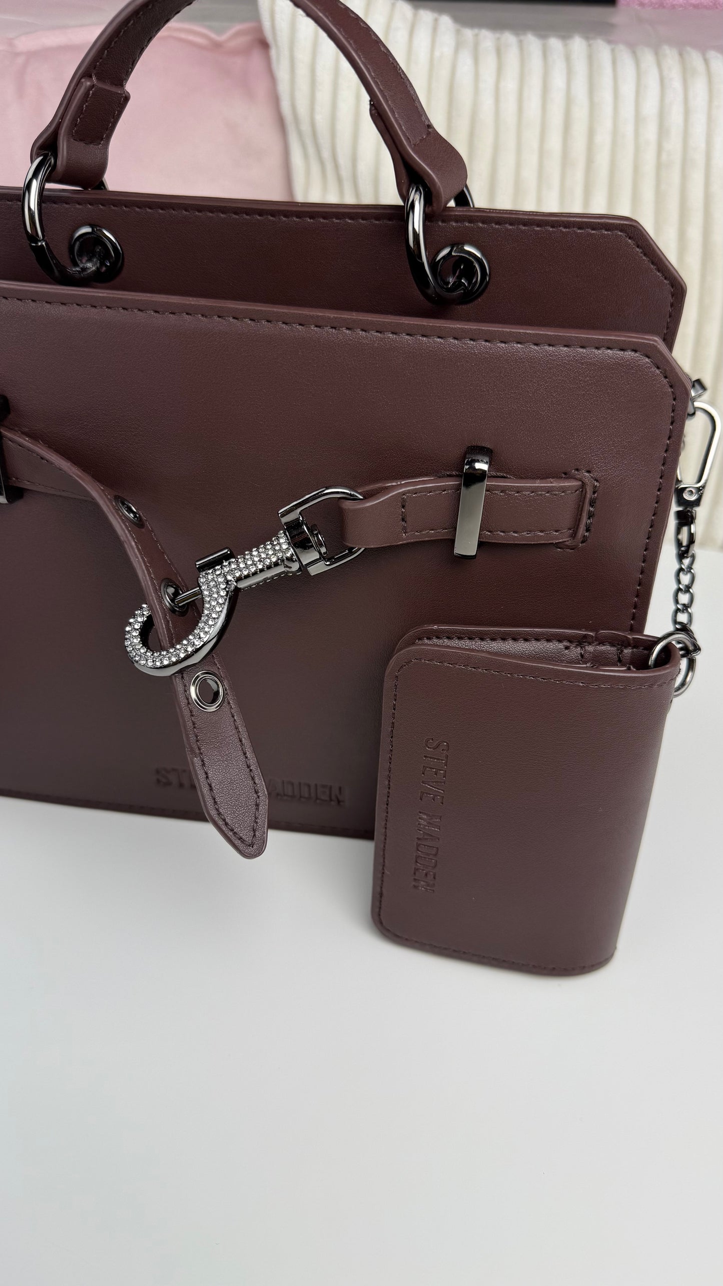 Steve Madden Crossbody Brown Candado