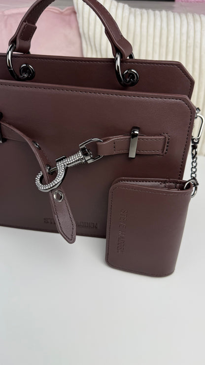 Steve Madden Crossbody Brown Candado