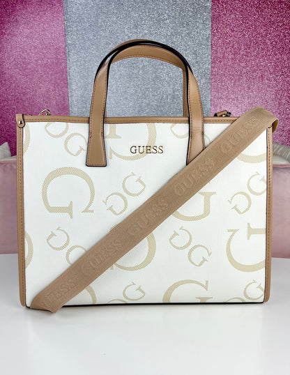 Guess Tote BAG Beige y Crossbody