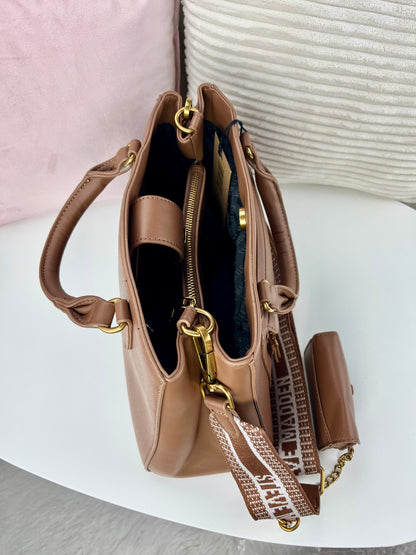 Steve Madden Satchel y Crossbody Café