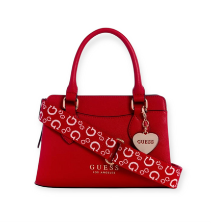 Guess Satchel Heart Red