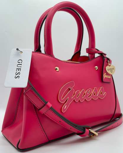 Guess Satchel Abeille Pink