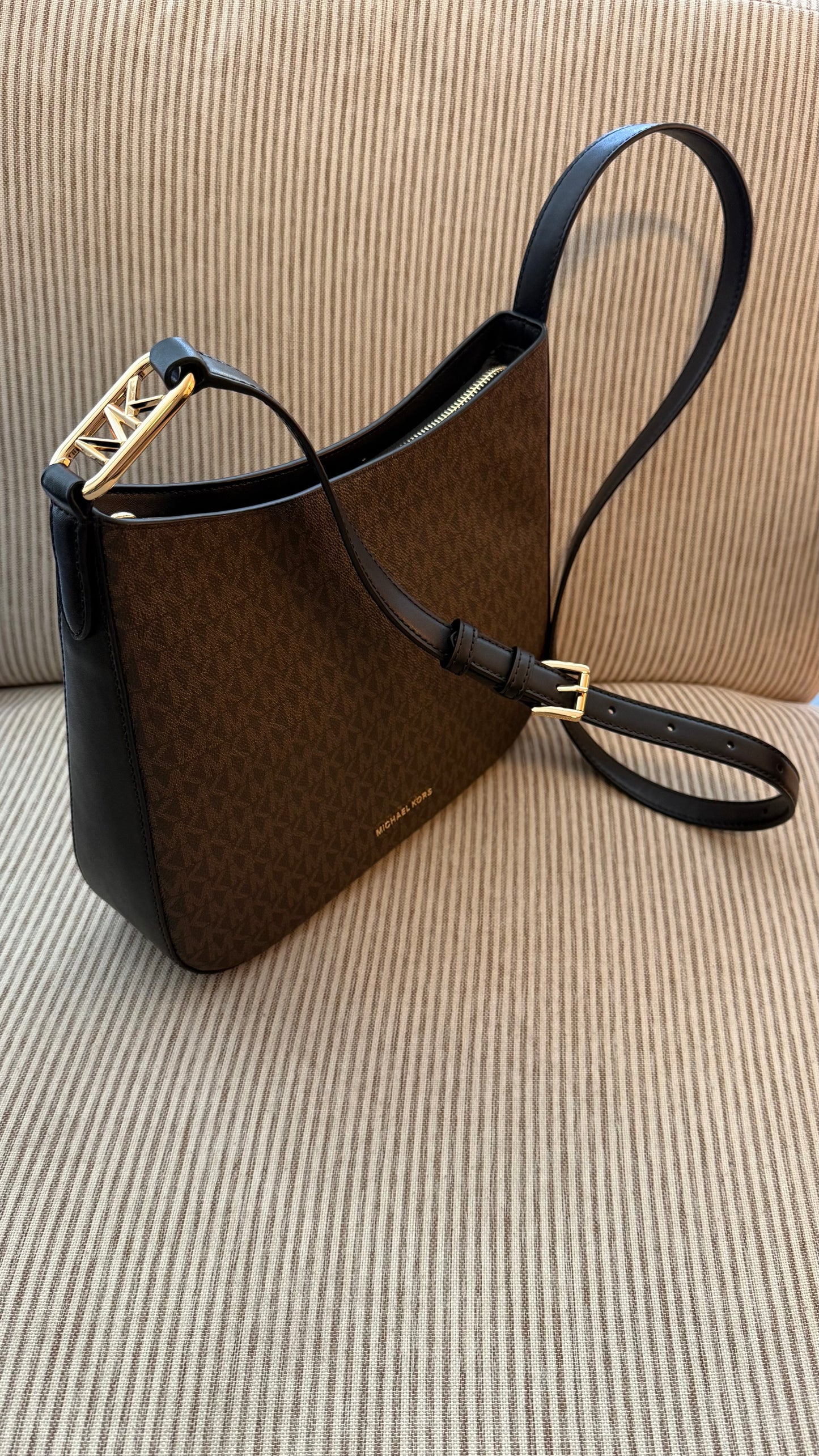Michael Kors Crossbody Brown Messenger Black