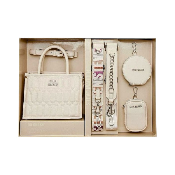 Steve Madden Set Crossbody Beige Triple Straps