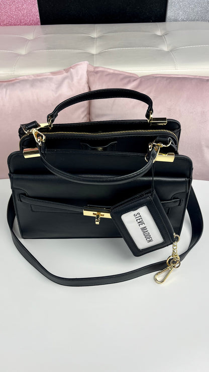 Steve Madden Satchel - Wallet  Black - Gold