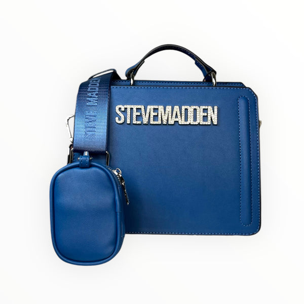 Steve Madden Crossbody Azul claro Brillante