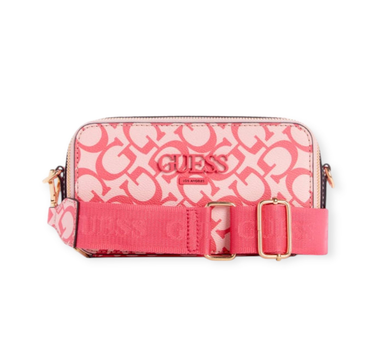 Guess Crossbody Doble ZIP Rosa