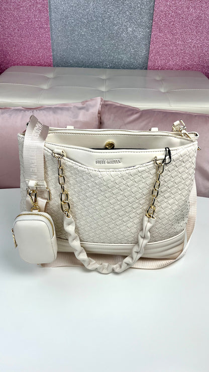 Steve Madden Tote Bage White