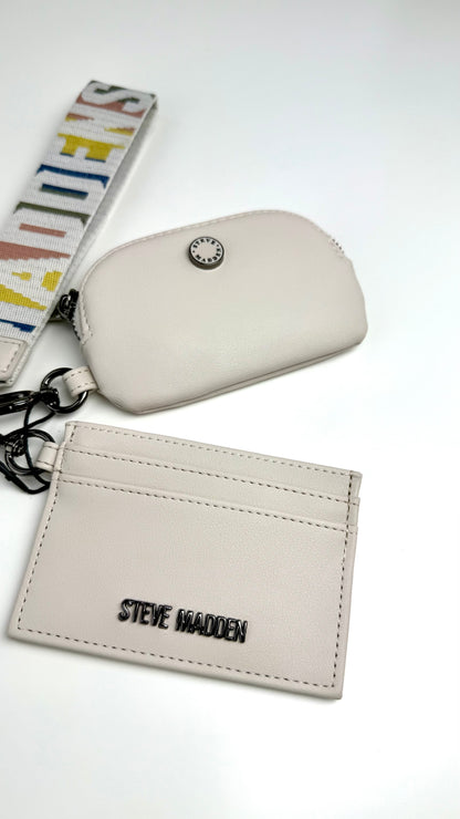 Steve Madden Card Holder & Wallet Cream