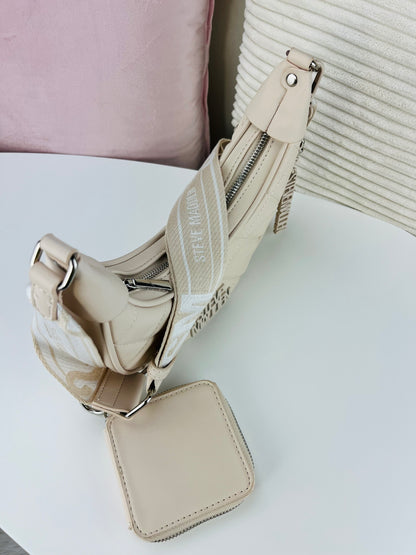 Steve Madden Crossbody Beige Placa