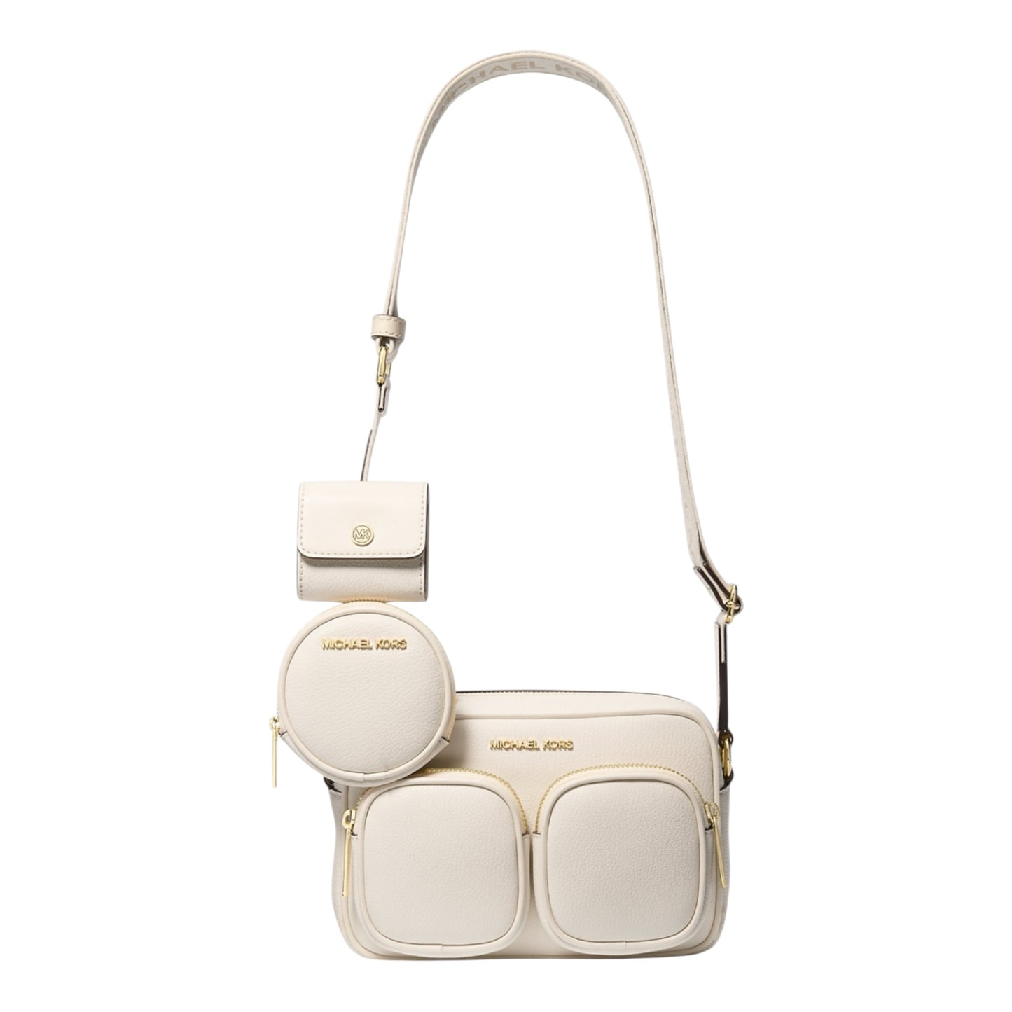 Michael Kors Jet Set Messenger Travel White Beige