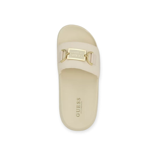 Guess Sandalia Cream Satin