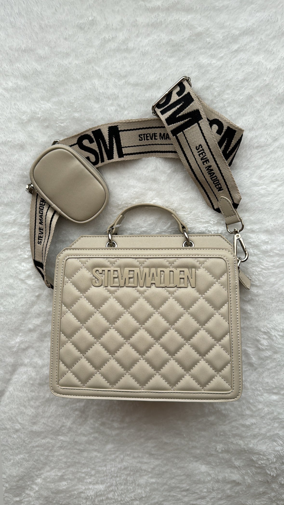 Steve Madden Crossbody Beige relieve