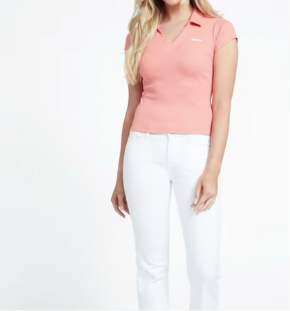 Guess Polo T Shirt Coral